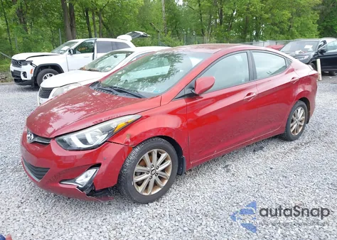 2016 Hyundai Elantra Se/Sport/Limited из США, поврежденный, VIN 5NPDH4AE8GH655130